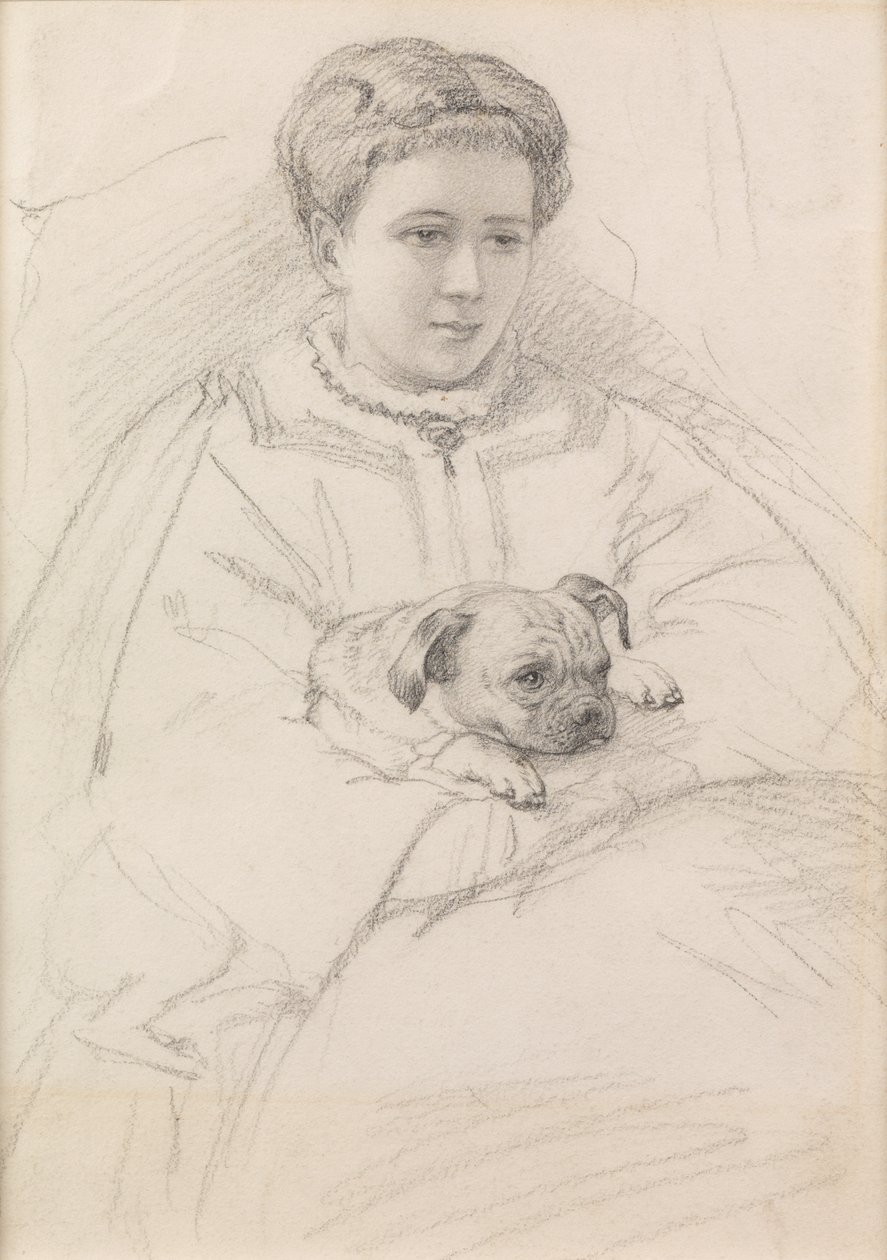 Georgina Weldon (blyant) av John Brett