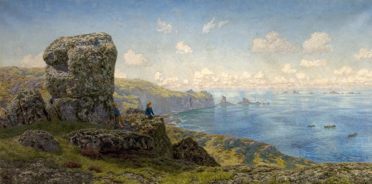 Golden Prospects, St Catherines Well, Lands End, Cornwall, 1881 av John Brett