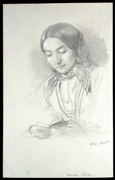 Portrett av Pauline Rivaz av John Brett
