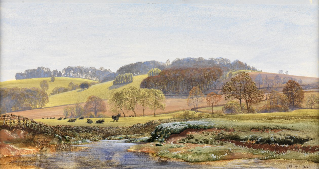 Våren nær Norbury, 1861 av John Brett