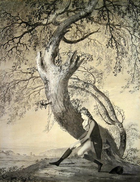 William Kerr (1763-1824), jarl av Ancram, 6. Marquess of Lothian (akvarell på papir) av John Brown