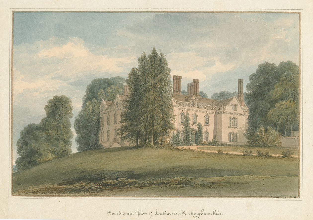 Buckinghamshire - Latimers Hall av John Buckler