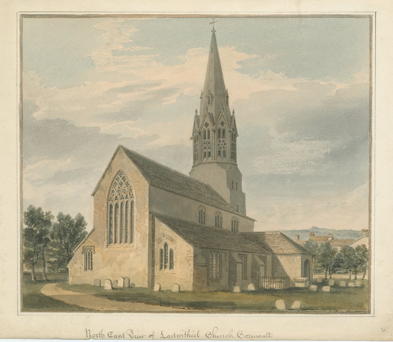 Cornwall - Lostwithiel kirke av John Buckler