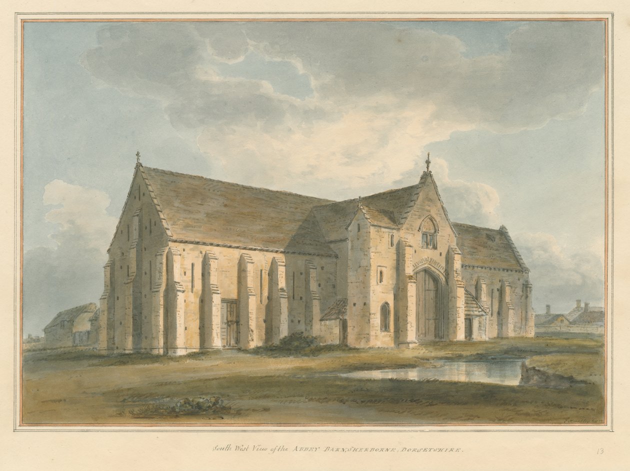 Dorset - Sherborne - The Abbey Barn av John Buckler