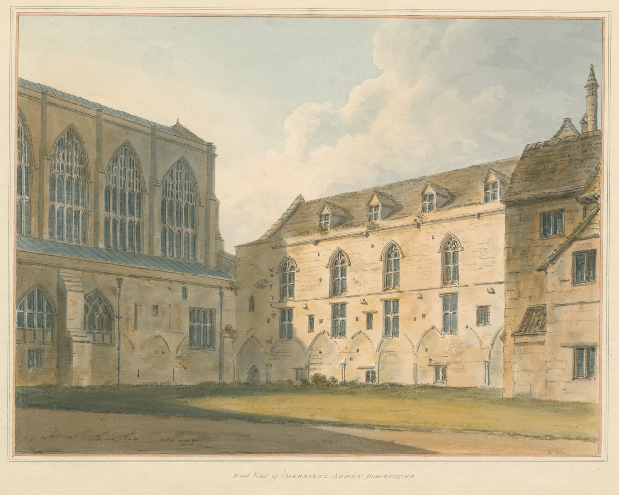 Dorset - Sherborne Abbey av John Buckler