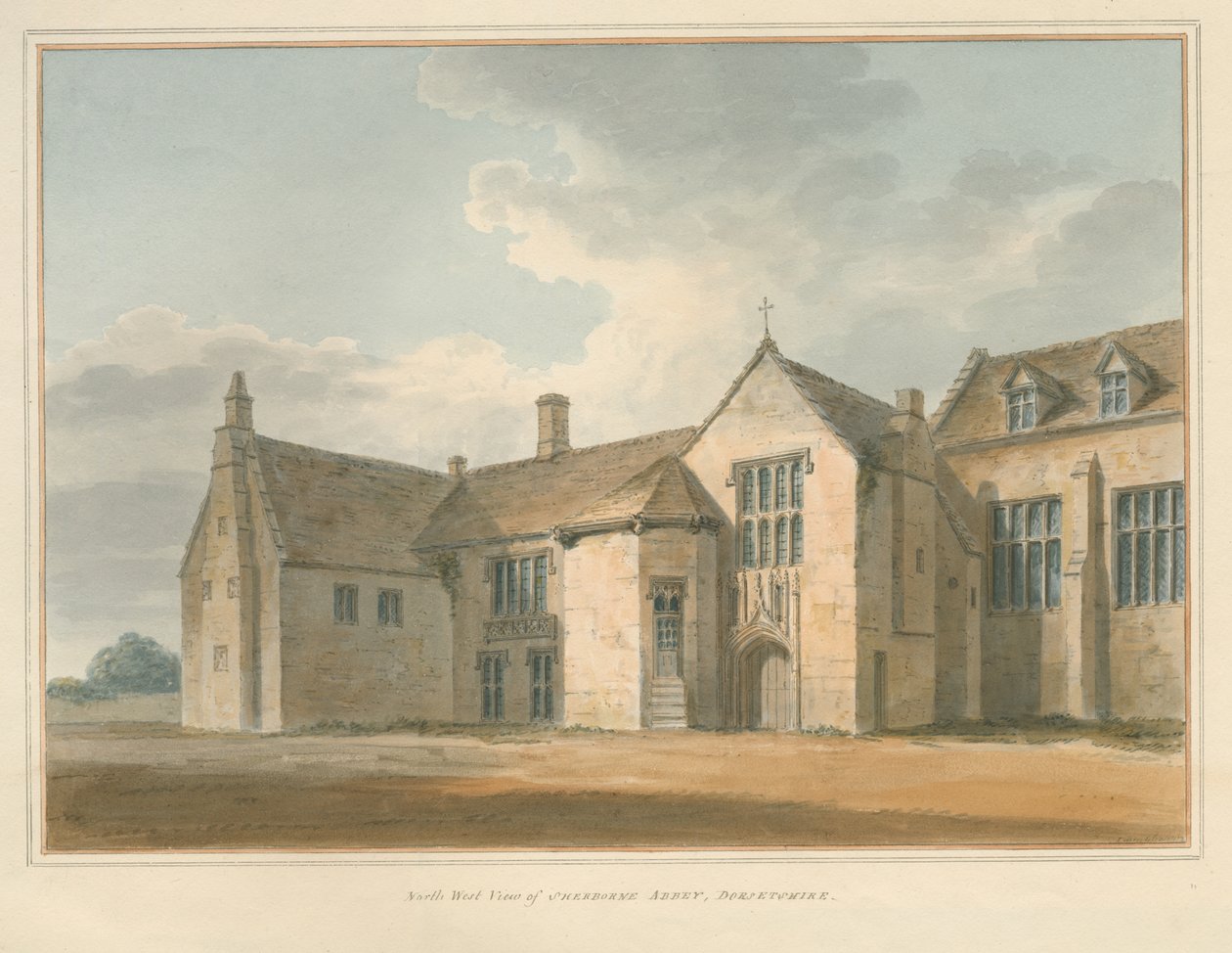 Dorset - Sherborne Abbey, 1802 av John Buckler