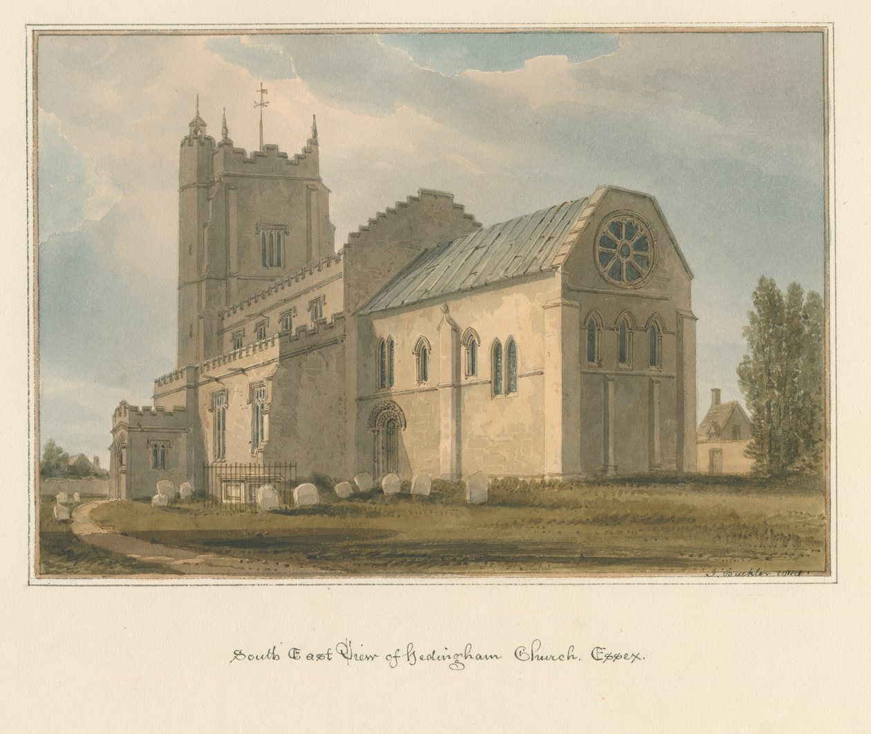 Essex - Hedingham kirke av John Buckler