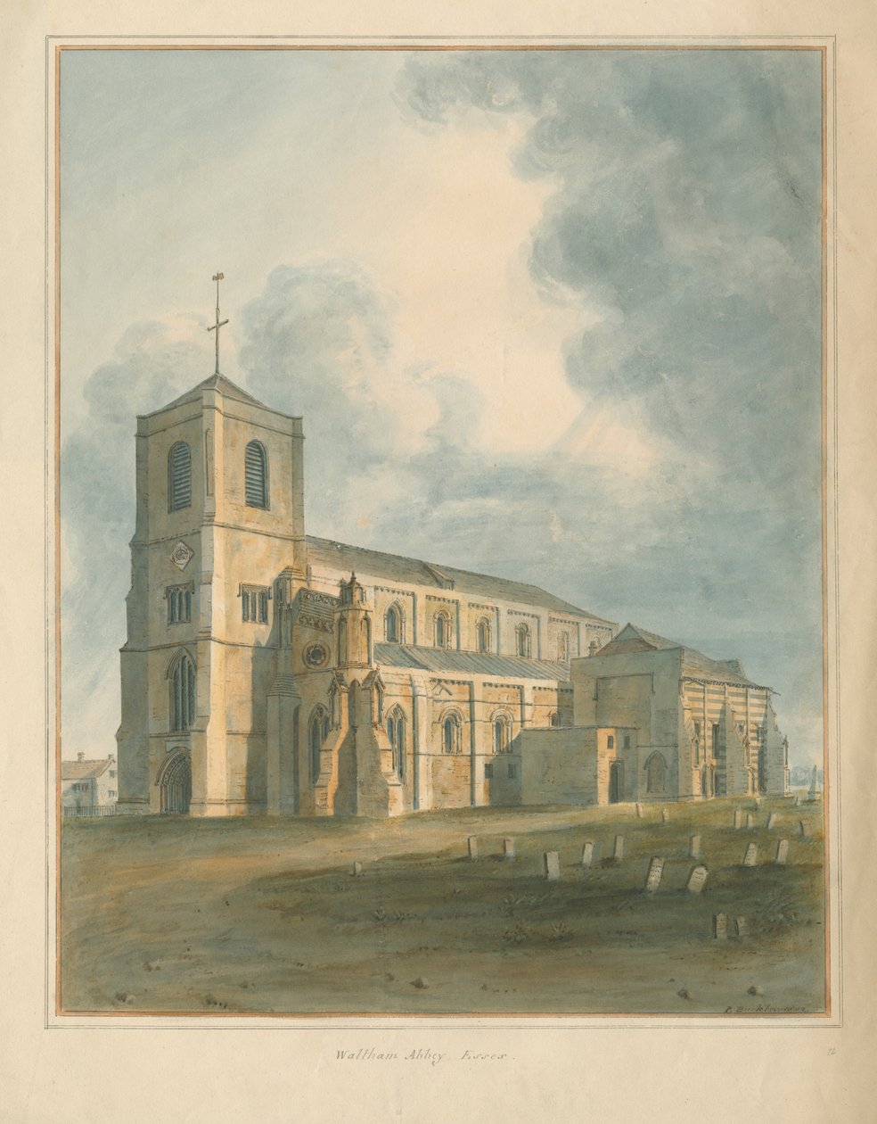 Essex - Waltham Abbey av John Buckler