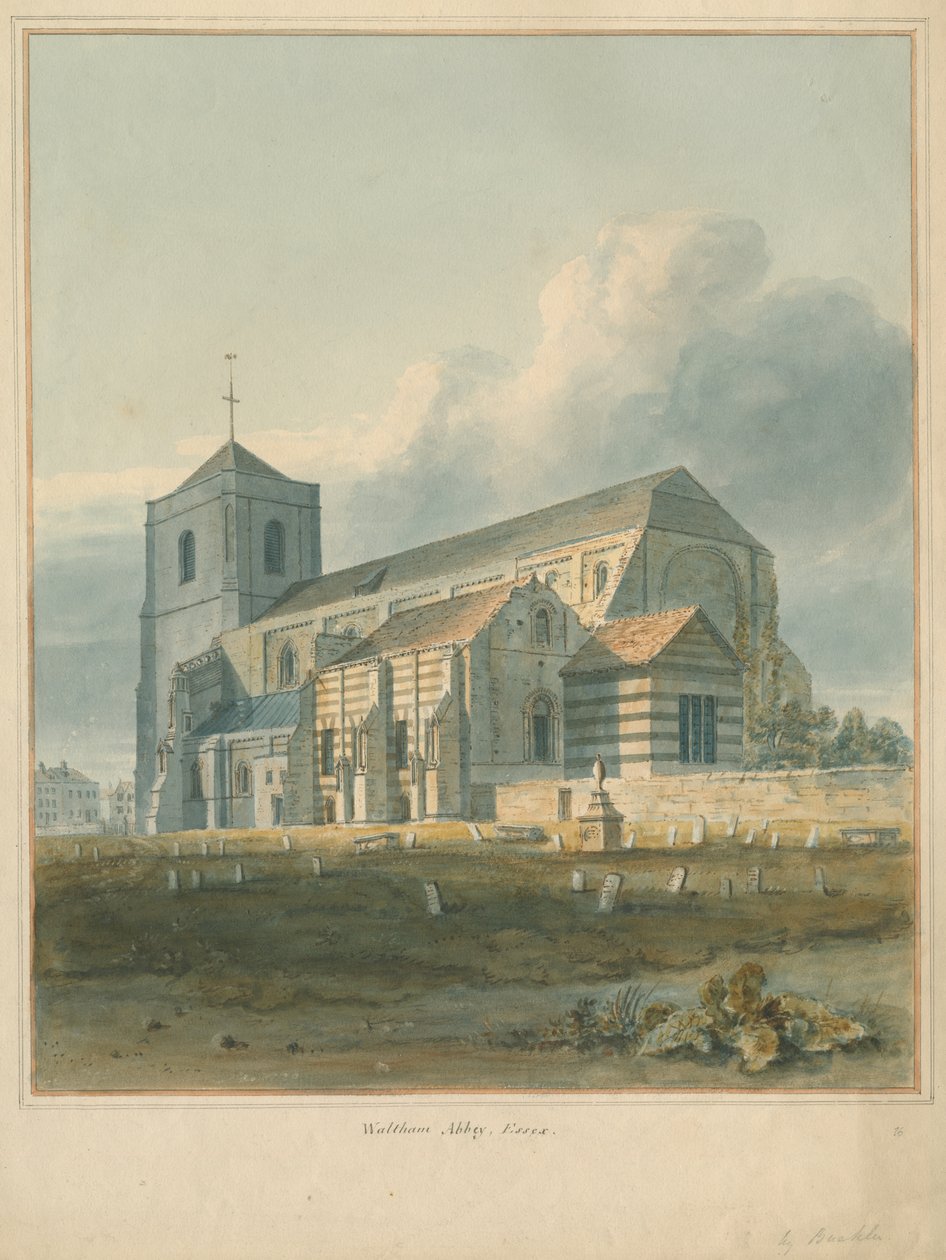 Essex - Waltham Abbey, 1802 av John Buckler