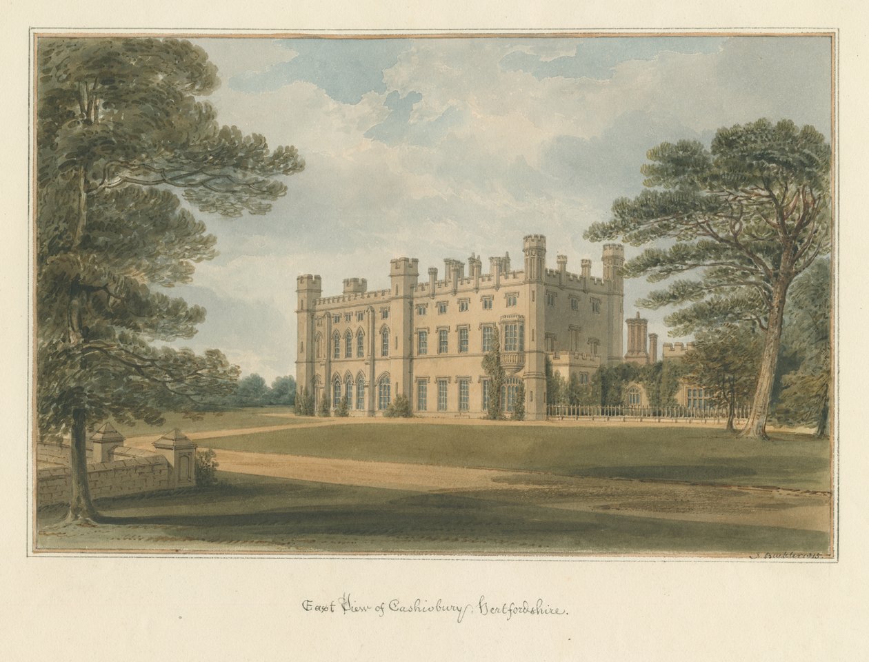 Hertfordshire - Cashiobury av John Buckler