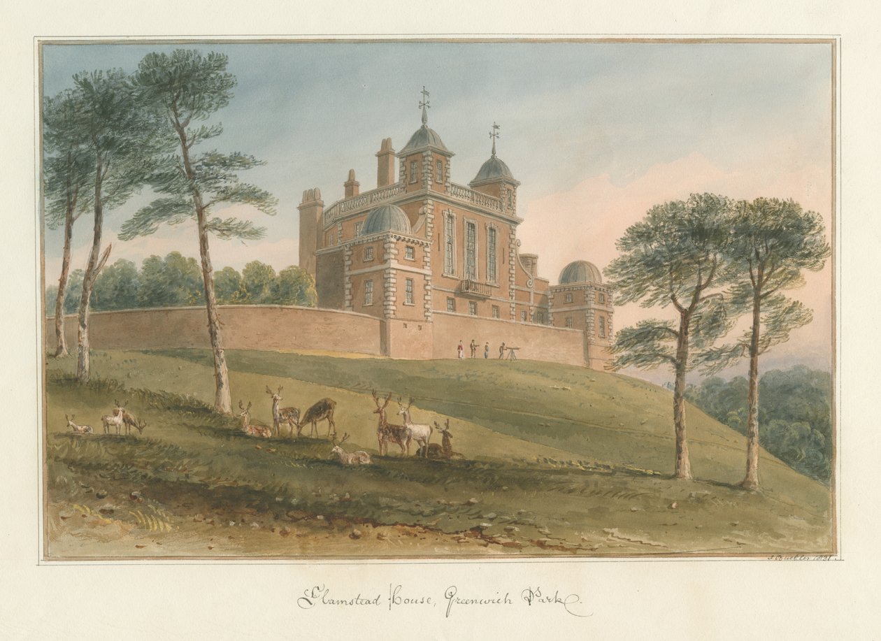 Kent - Greenwich Park - Hamstead House av John Buckler