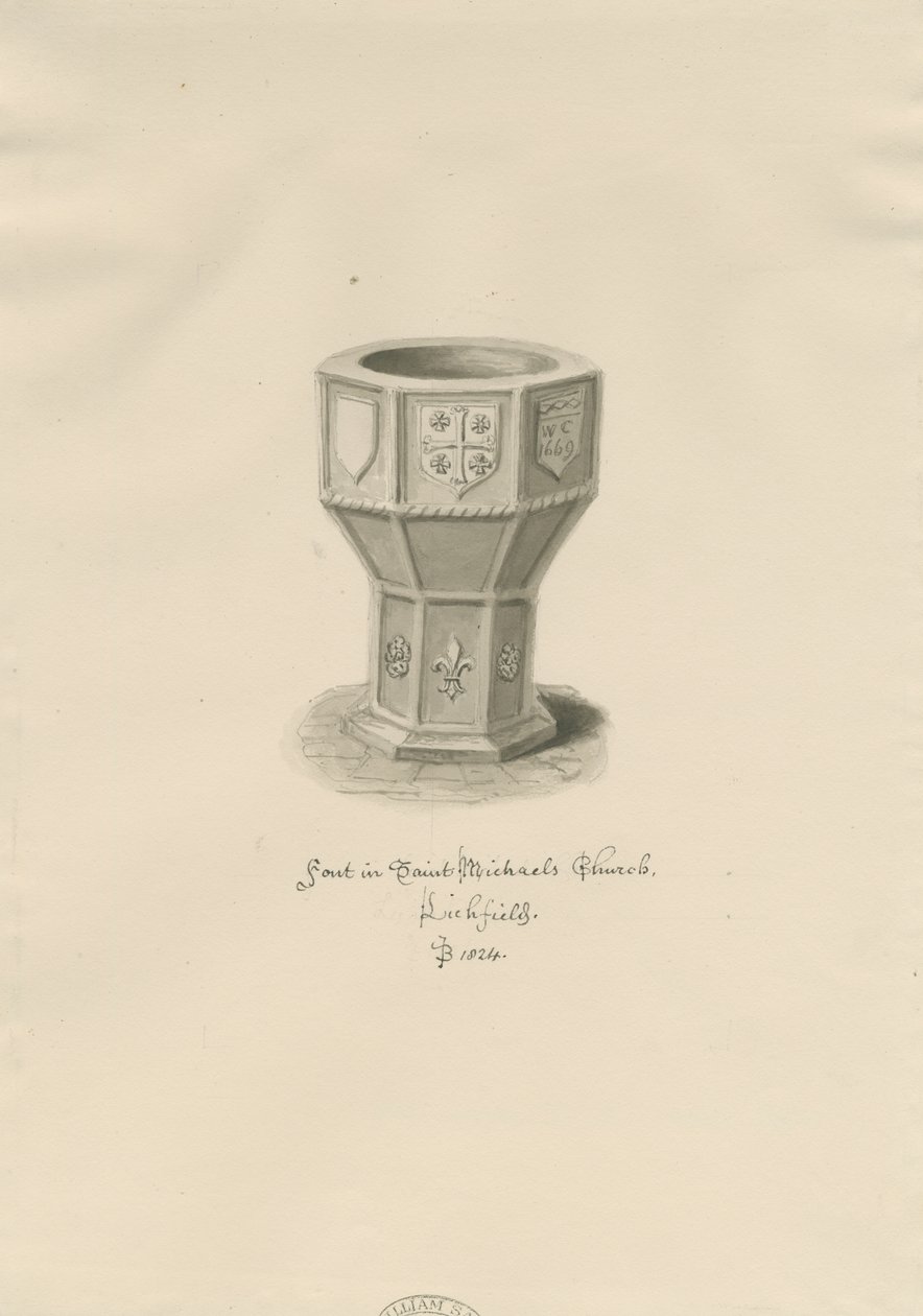 Lichfield - Font i St. Michael