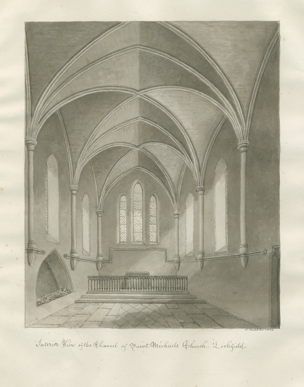 Lichfield - Interiør i St. Michael