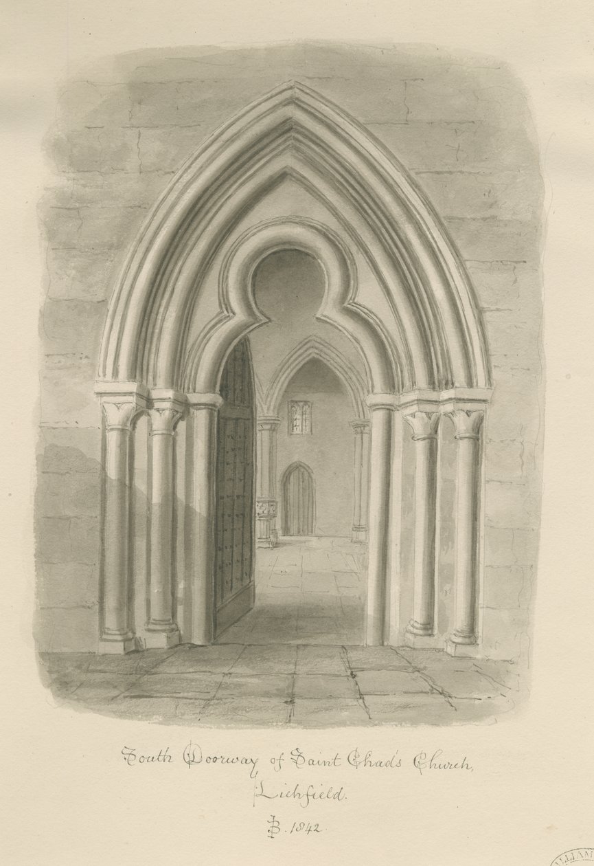 Lichfield - South Doorway of St. Chad