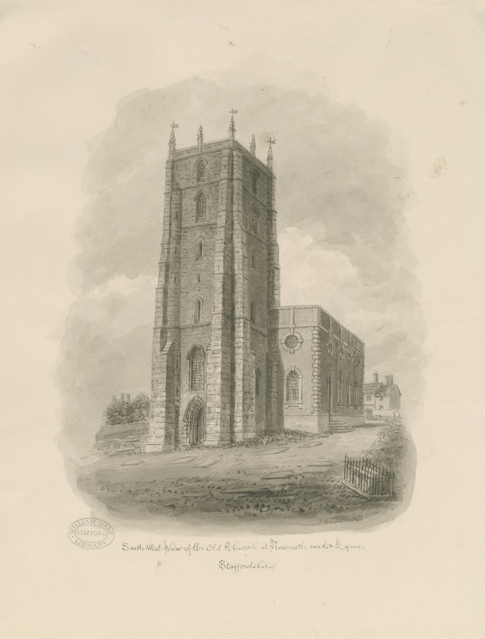 Newcastle-under-Lyme - "St. Giles the Abbed" av John Buckler
