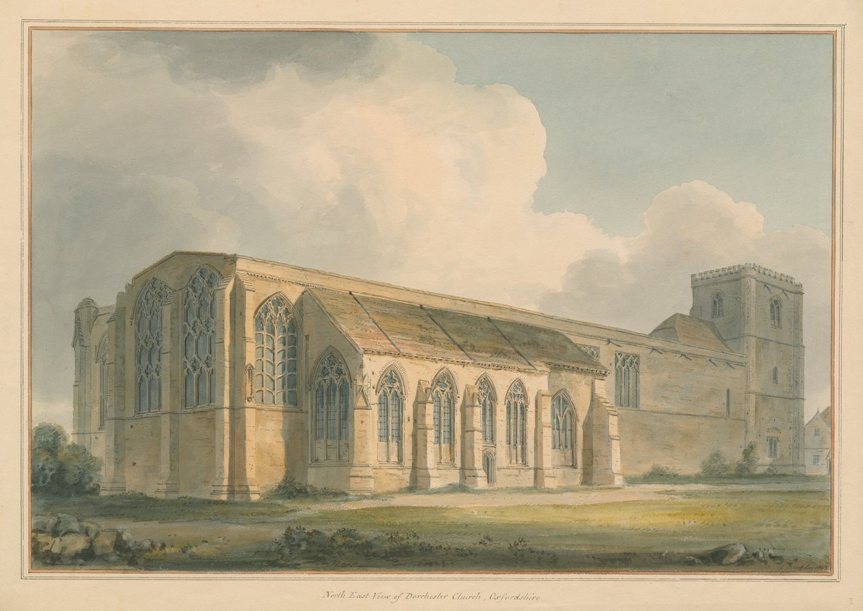 Oxfordshire - Dorchester Church, 1803 av John Buckler