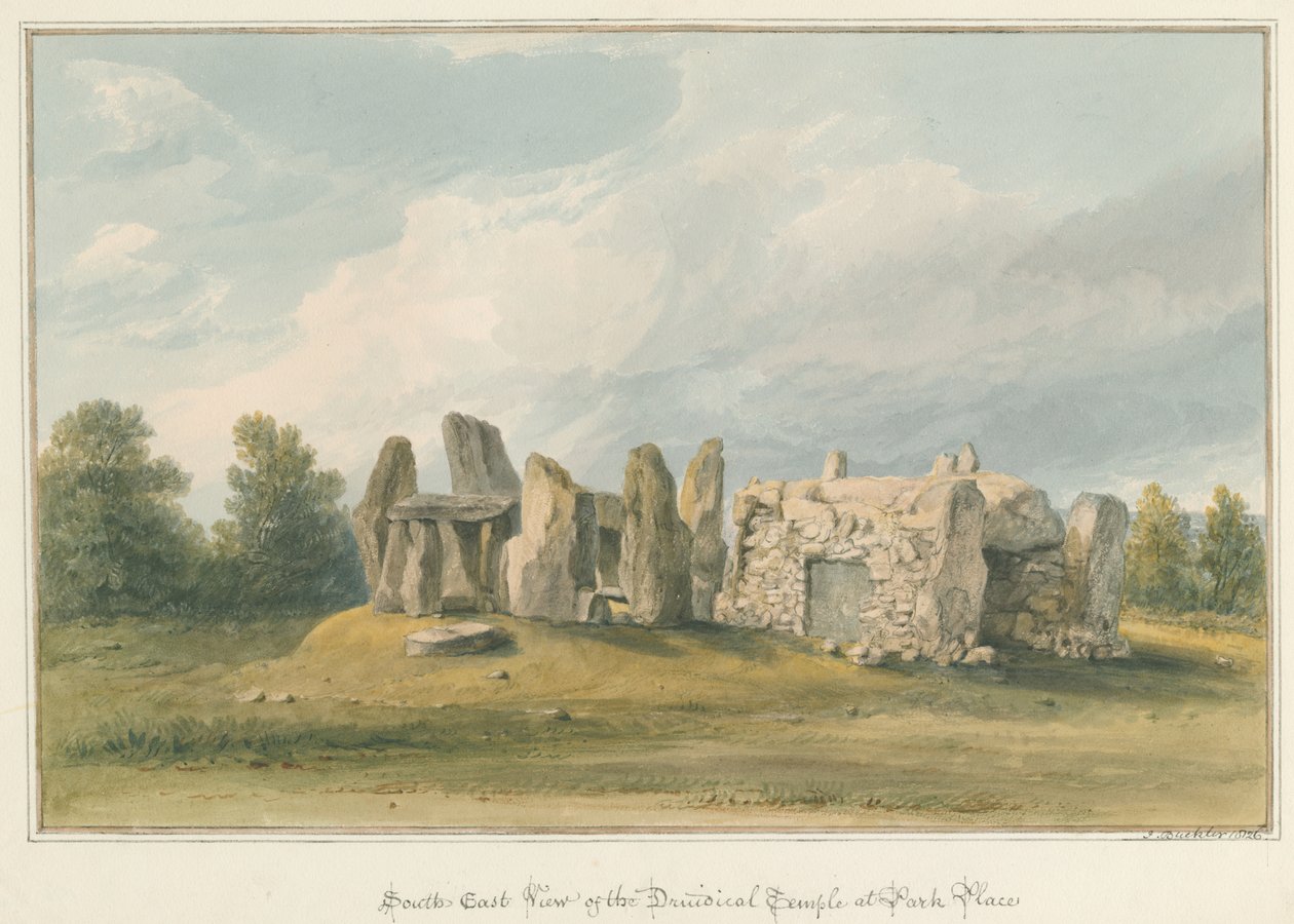 Oxfordshire - Henley upon Thames - Druidical Temple, 1826 av John Buckler