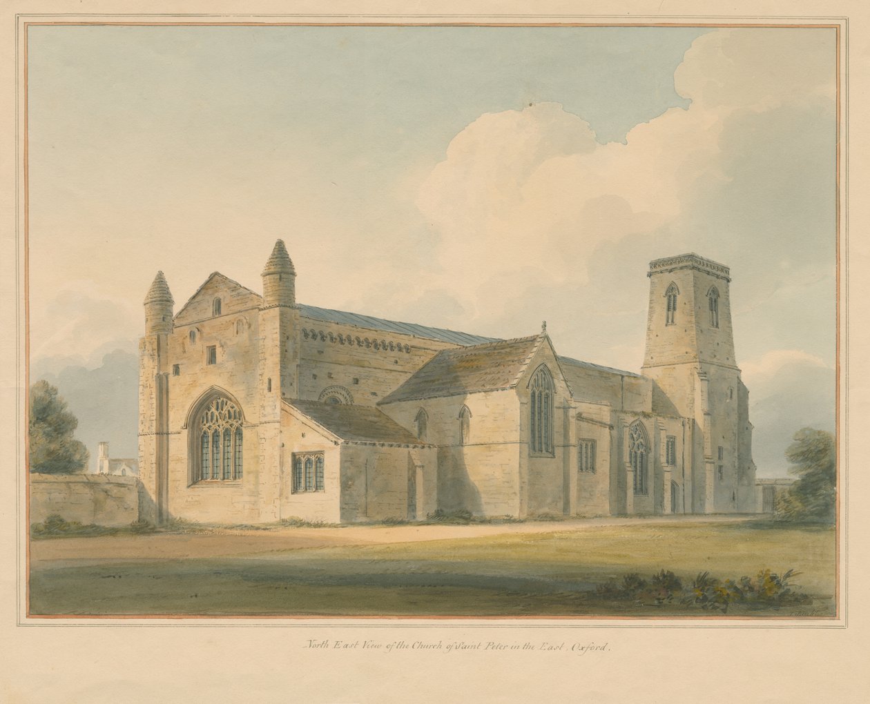 Oxfordshire – Oxford – St. Peter i østkirken, 1803 av John Buckler