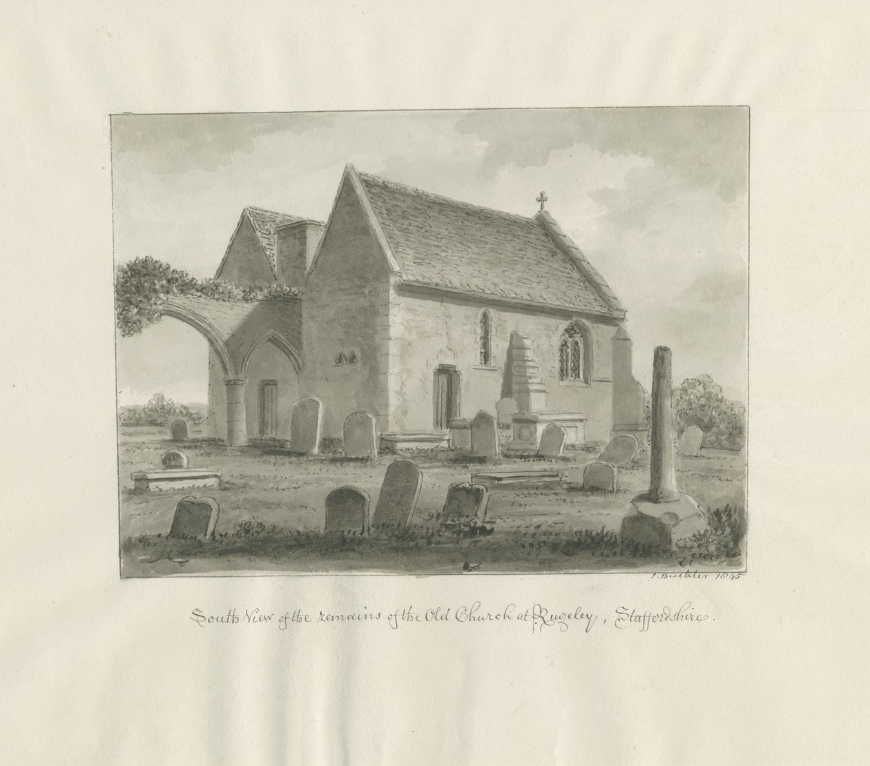 Rugeley kirke av John Buckler