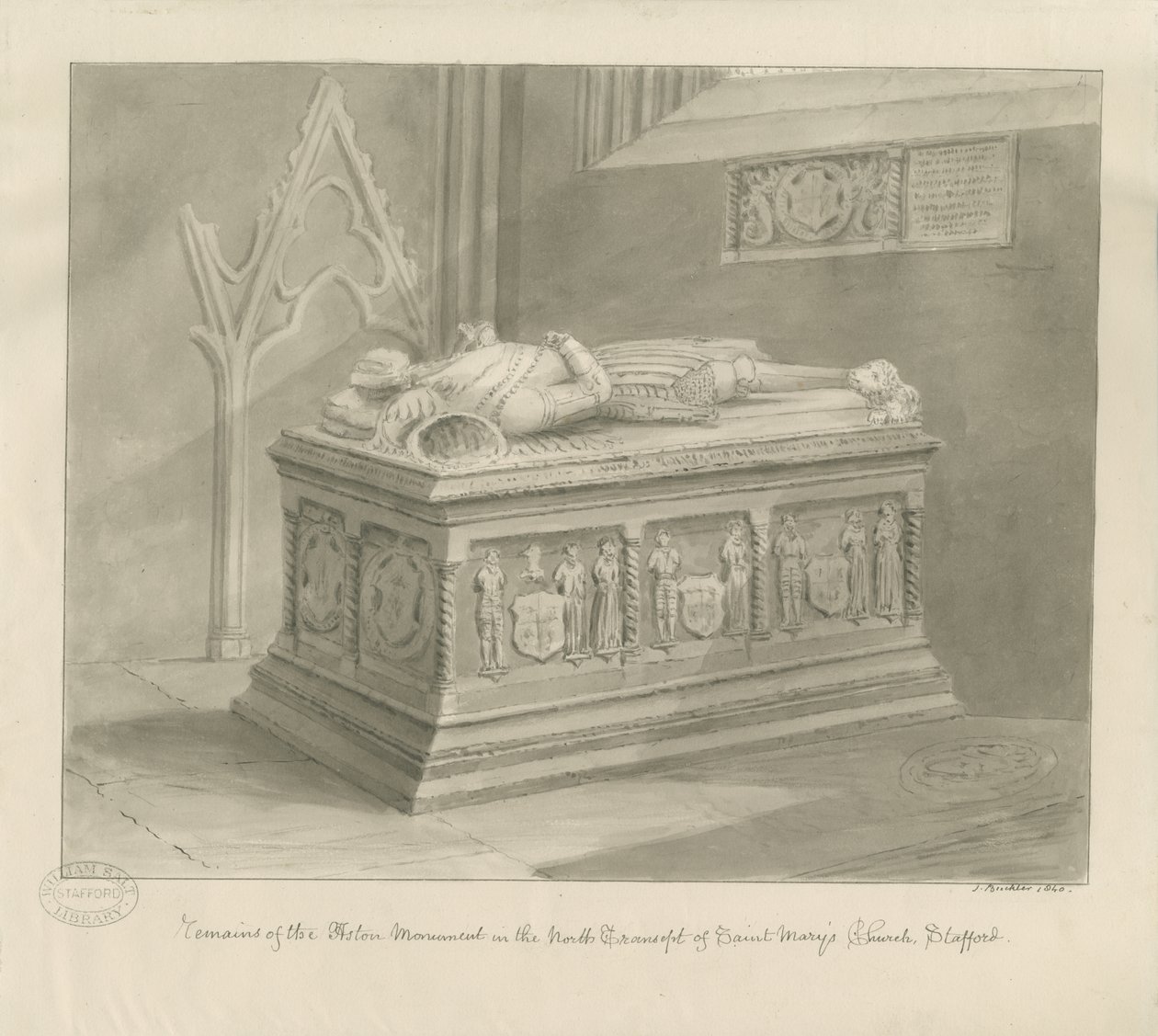 Stafford - Aston Monument i St. Mary