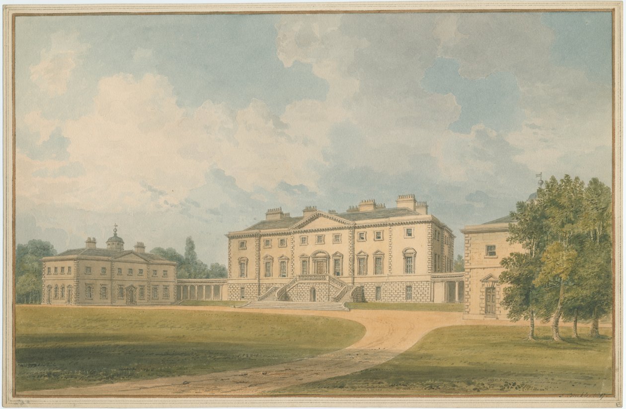 Sussex - Hall på ukjent sted, 1807 av John Buckler