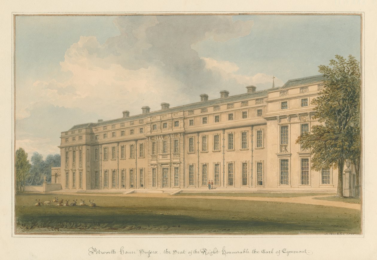 Sussex - Petworth House av John Buckler