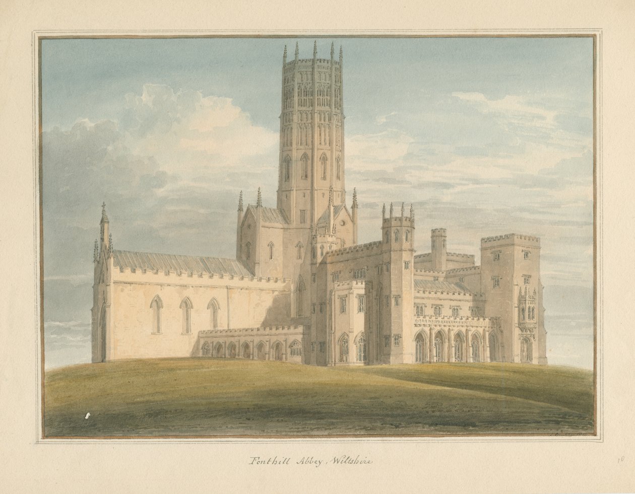 Wiltshire - Fonthill Gifford Abbey, 1816 av John Buckler