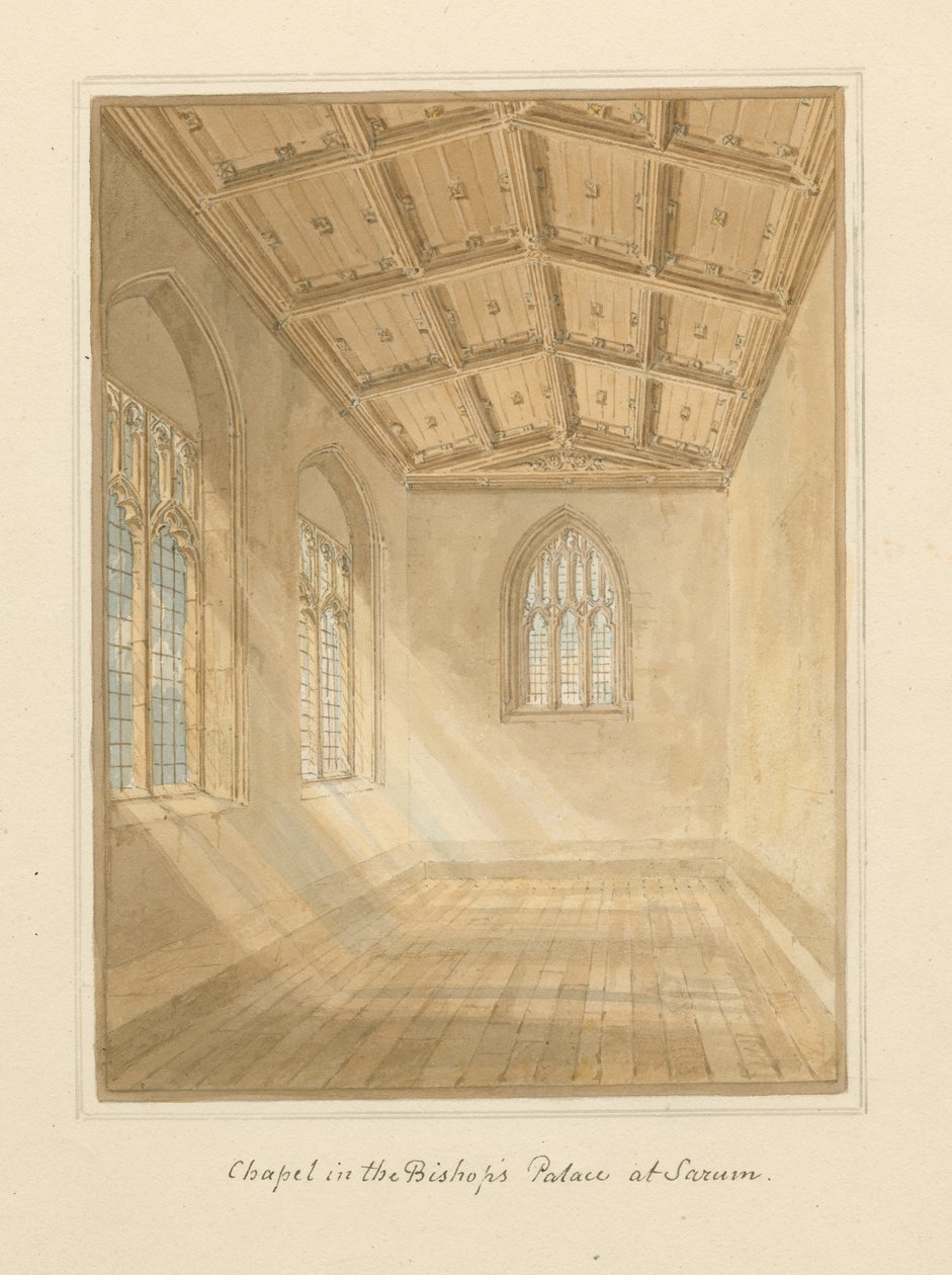 Wiltshire - Sarum - Interiør av kapell i Bishop
