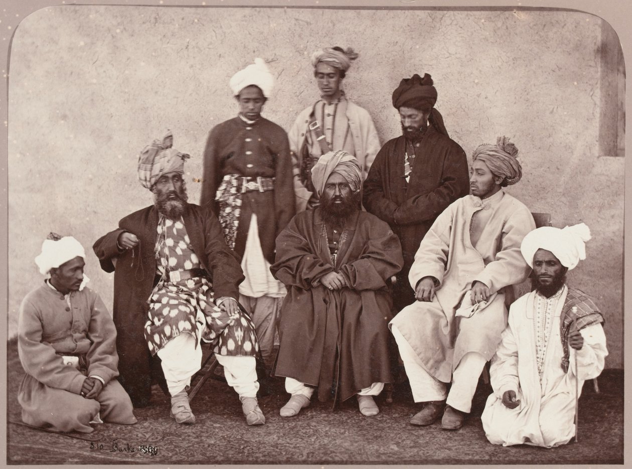 Muhammad Zuhair Khan med Aslam Khan, 1879 av John Burke