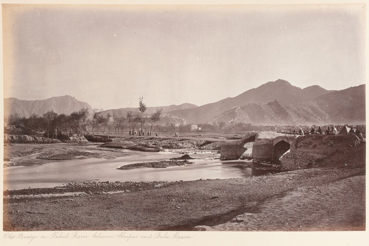 Den gamle broen på Kabul-elven av John Burke