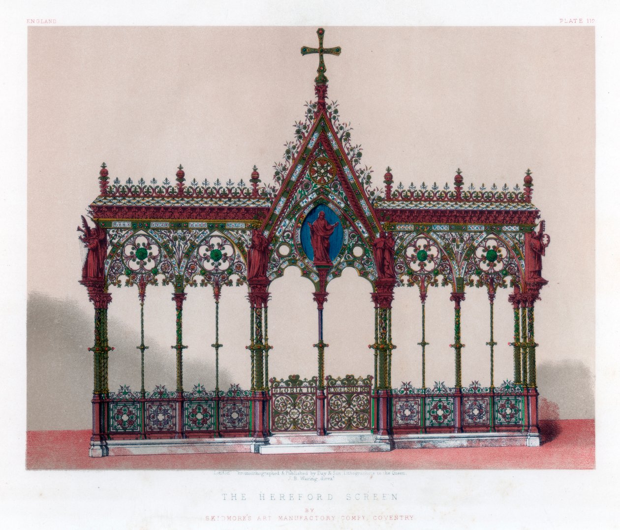 The Hereford Screen, 1800-tallet. av John Burley Waring