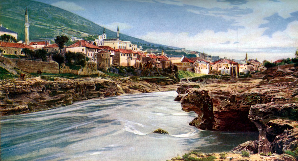 Mostar, Bosnia-Hercegovina, Jugoslavia, c1924 av John Bushby