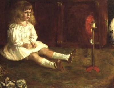 Barn med en mekanisk leke av John Byam Liston Shaw