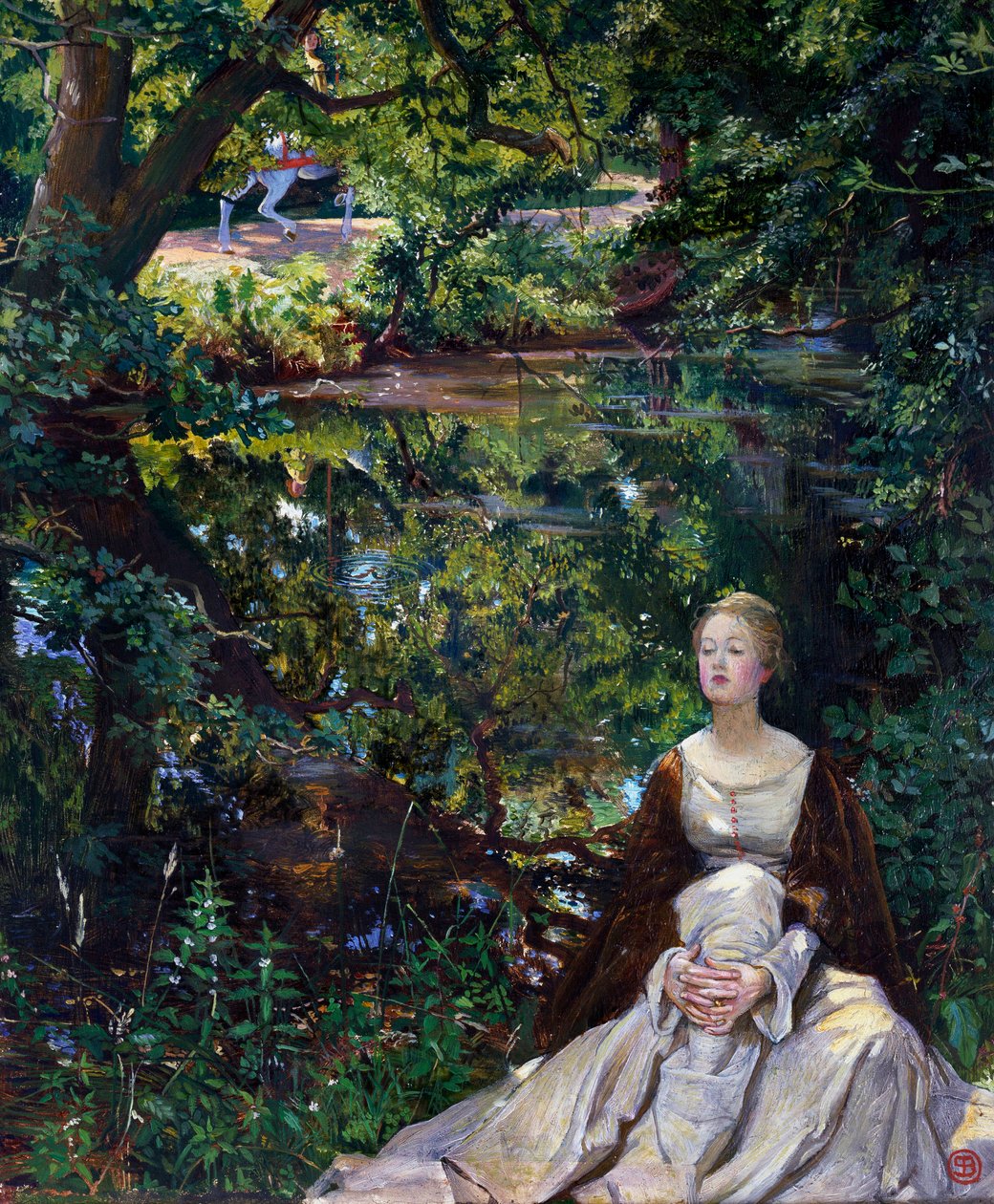 Hvor merkelig en ting kan være hva mennesket kan vite, annet enn som en hellig hemmelighet! (maleri) av John Byam Liston Shaw