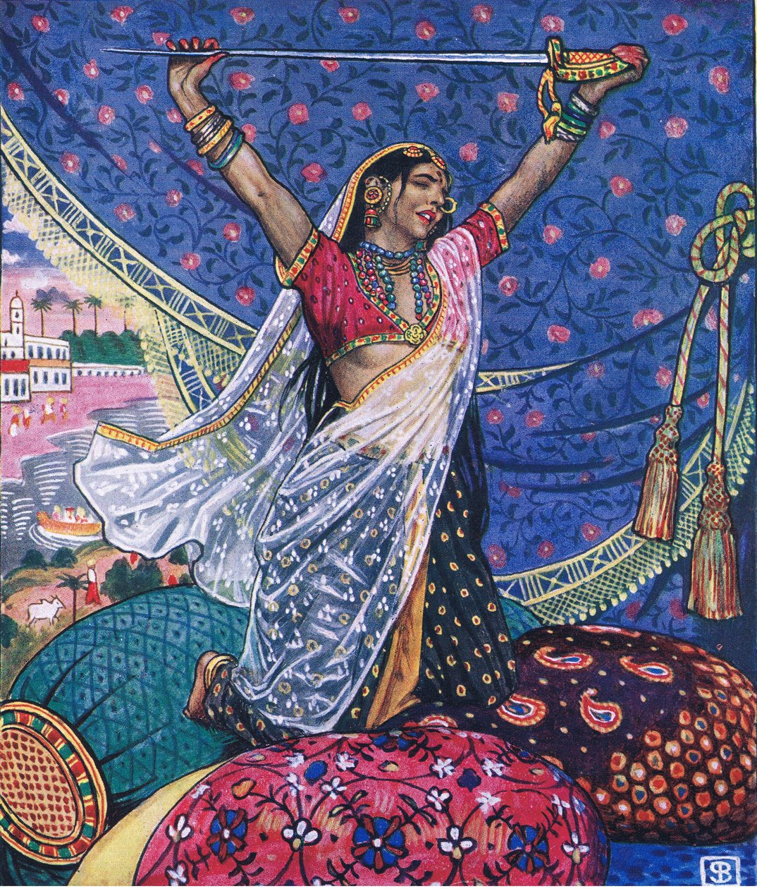 Less than the dust, illustrasjon fra The Garden of Kama (og andre tekster fra India), 1920 av John Byam Liston Shaw