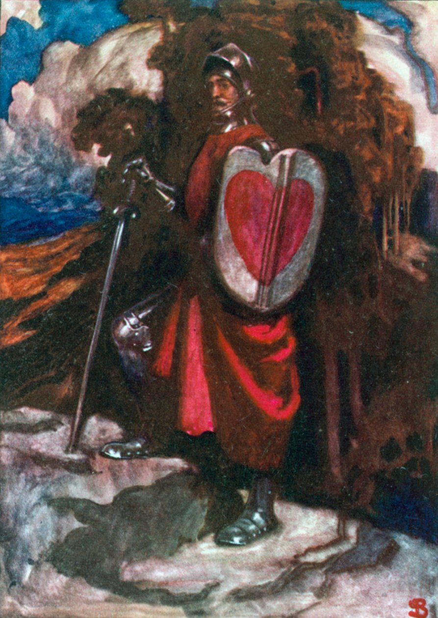 Herr Greatheart (fargelitografi) av John Byam Liston Shaw