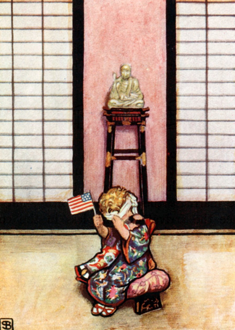 Puccini, Madam Butterfly (fargelitografi) av John Byam Liston Shaw