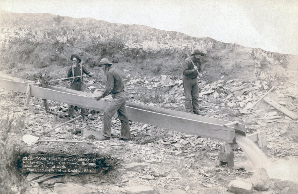 Gullplasseringsutvinning, Rockerville av John C. H. Grabill