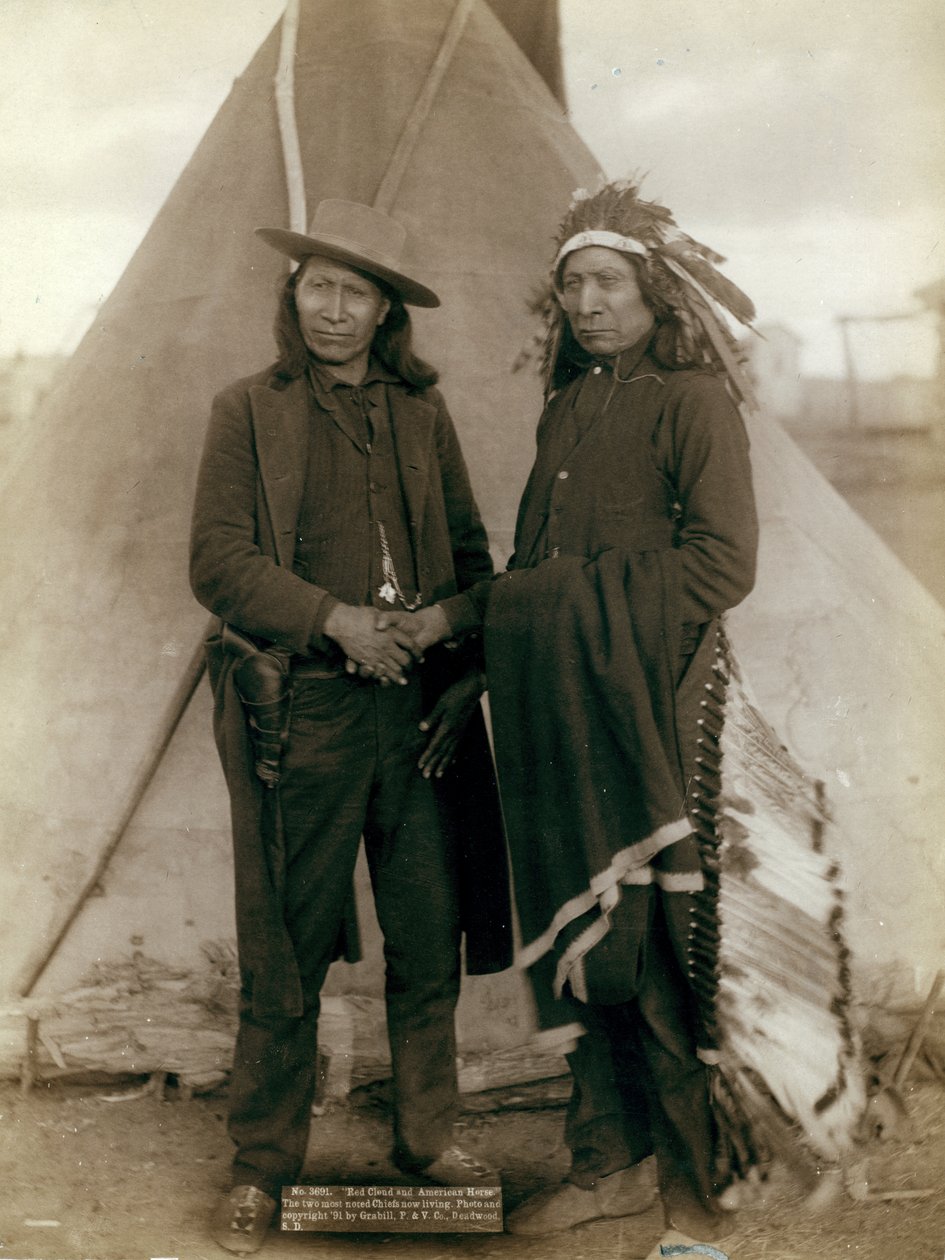 Red Cloud og American Horse, 1891 av John C. H. Grabill