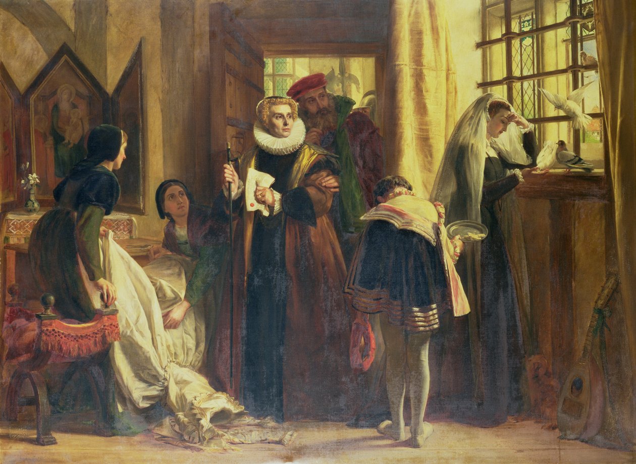 Mary Queen of Scots i fangenskap, 1871 av John Callcott Horsley
