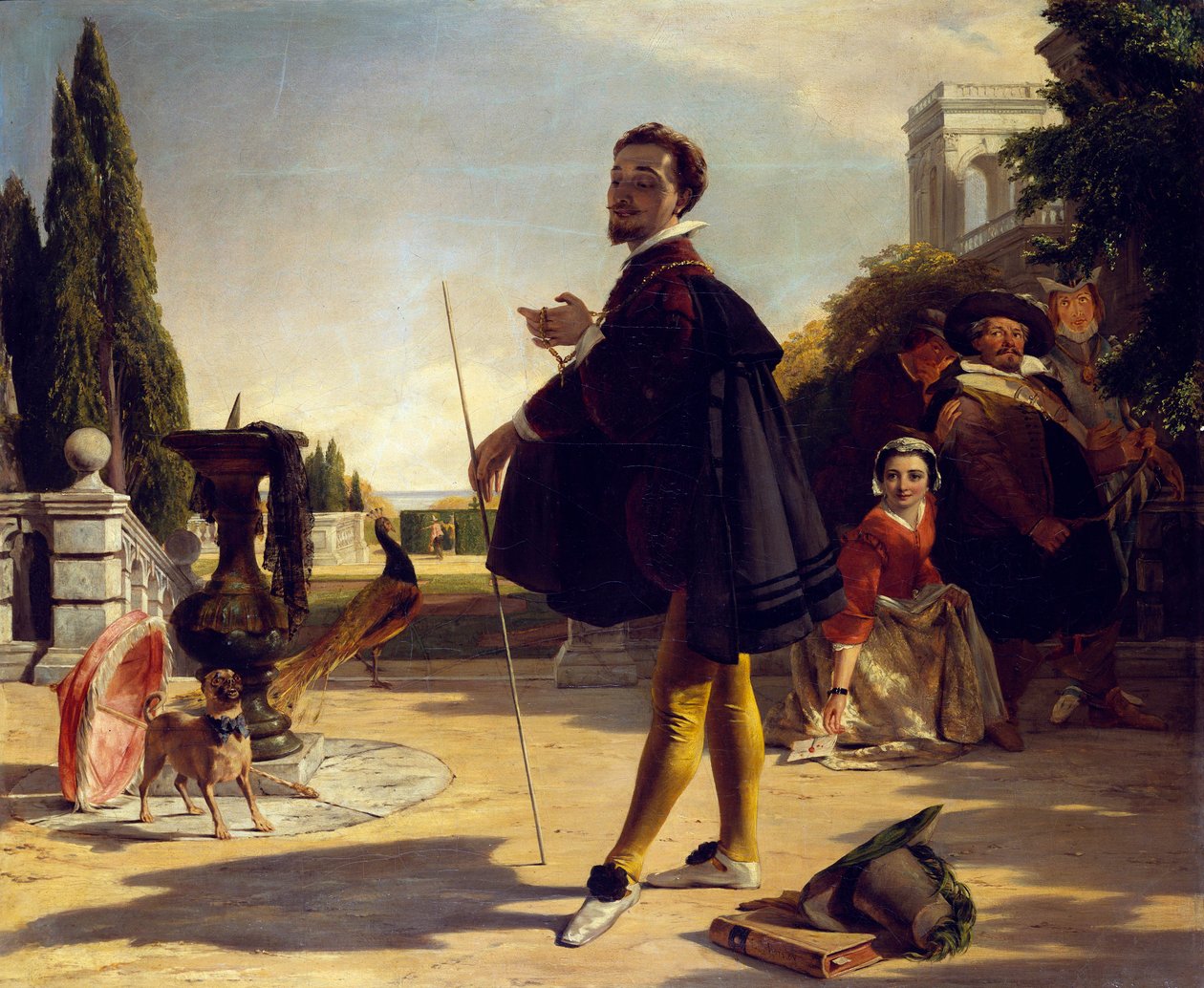 Shakespeare, Twelfth Night, Act II, Scene V av John Callcott Horsley