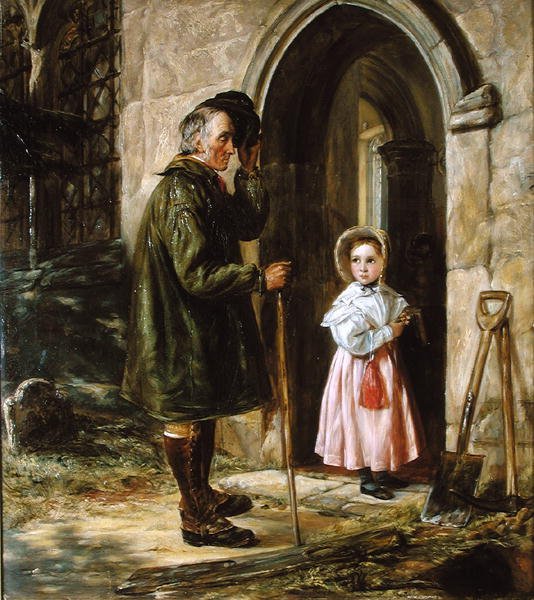 Kontrasten: ungdom og alder av John Callcott Horsley