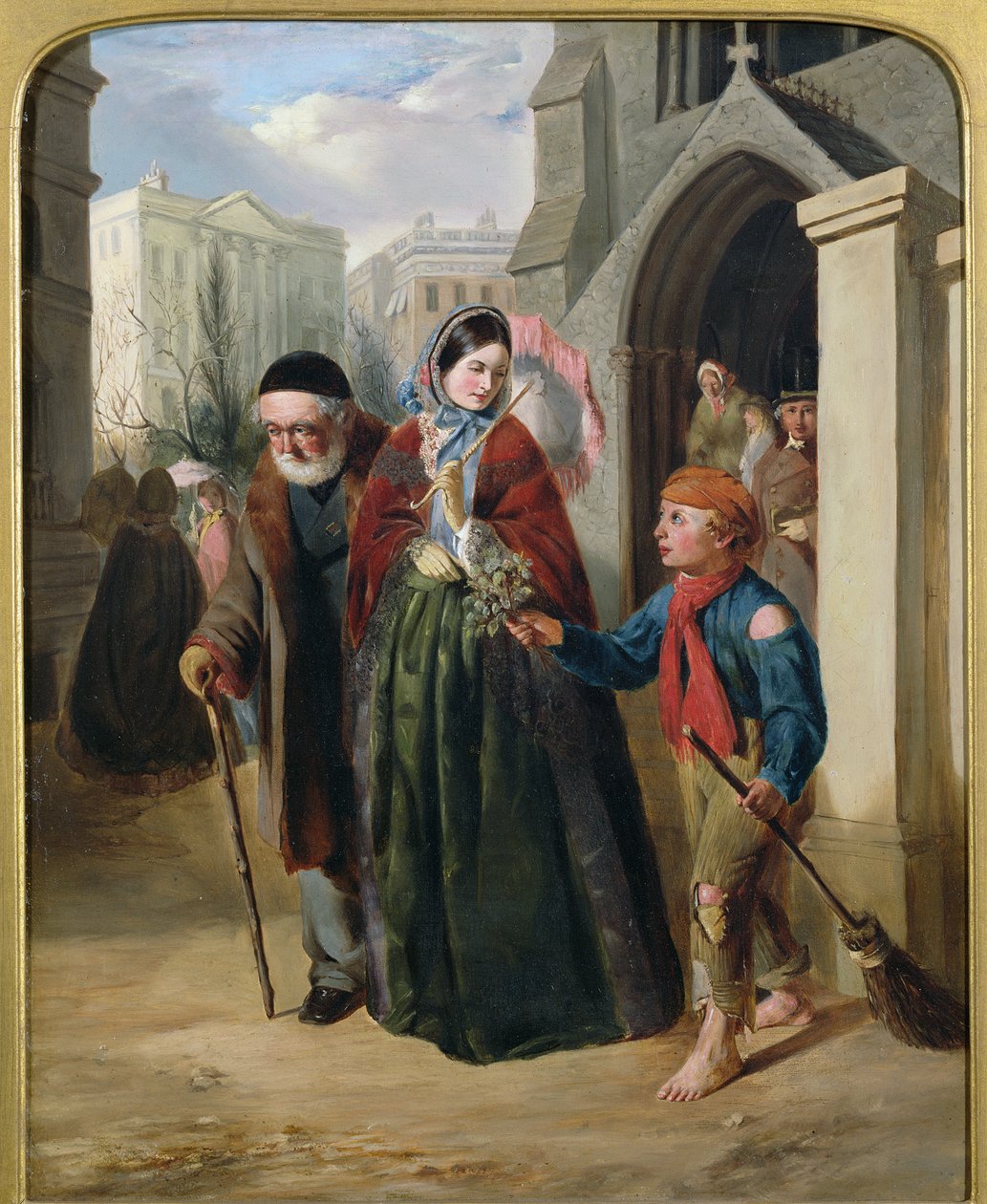 The Crossing Sweeper av John Callcott Horsley