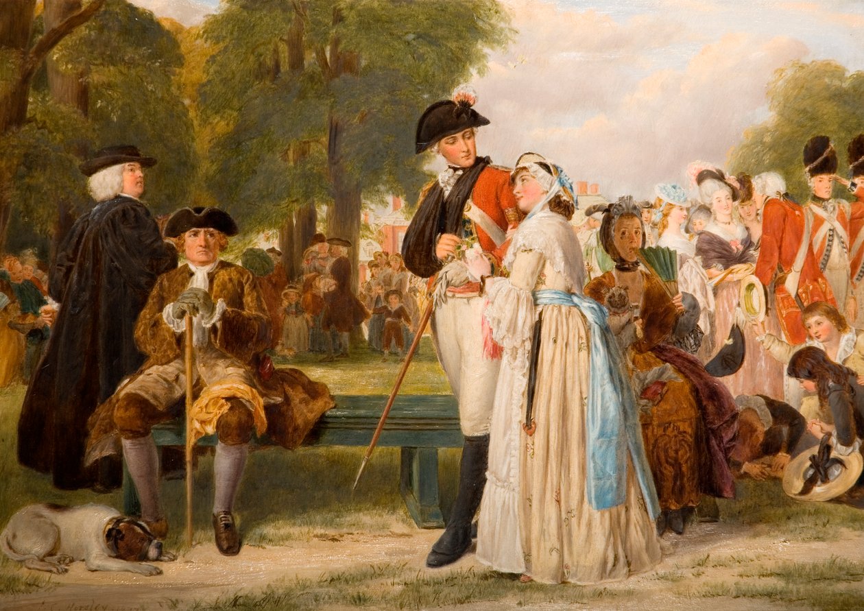 The World Forgetting - søndag ettermiddag i Kensington Gardens, 1877 av John Callcott Horsley