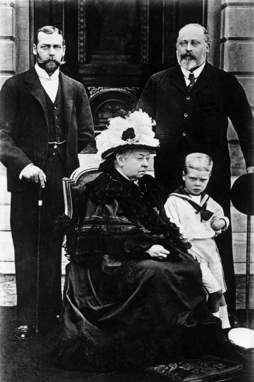 Fire generasjoner av viktoriansk royalty, tatt i Osborne House, 5. august 1899 av John Chancellor
