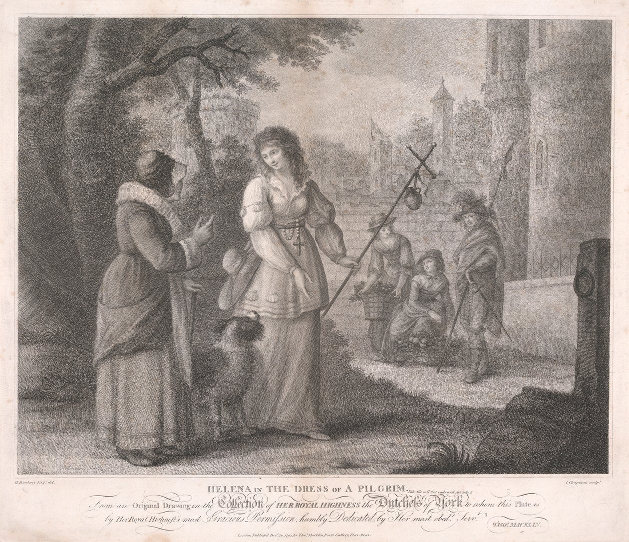 Helena i kjolen til en pilegrim - "All's Well That Eends Well," Act III, Scene V av John Chapman