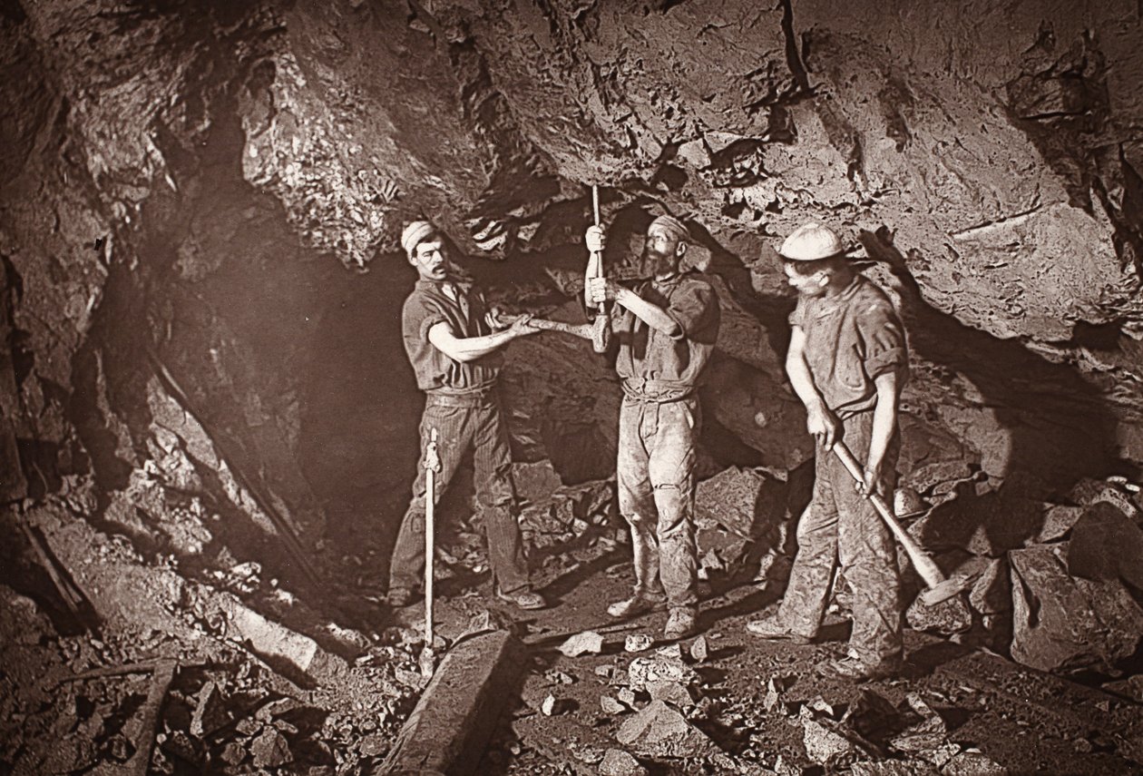Boring an Upper, East Pool Mine, illustrasjon fra 