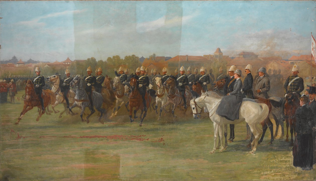 Shanghai Volunteers at a Review, 1892 av John Charlton