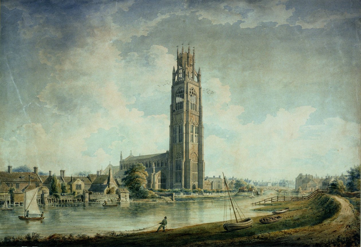 Boston Stump: utsikt fra sør-vest av John Chessell Buckler