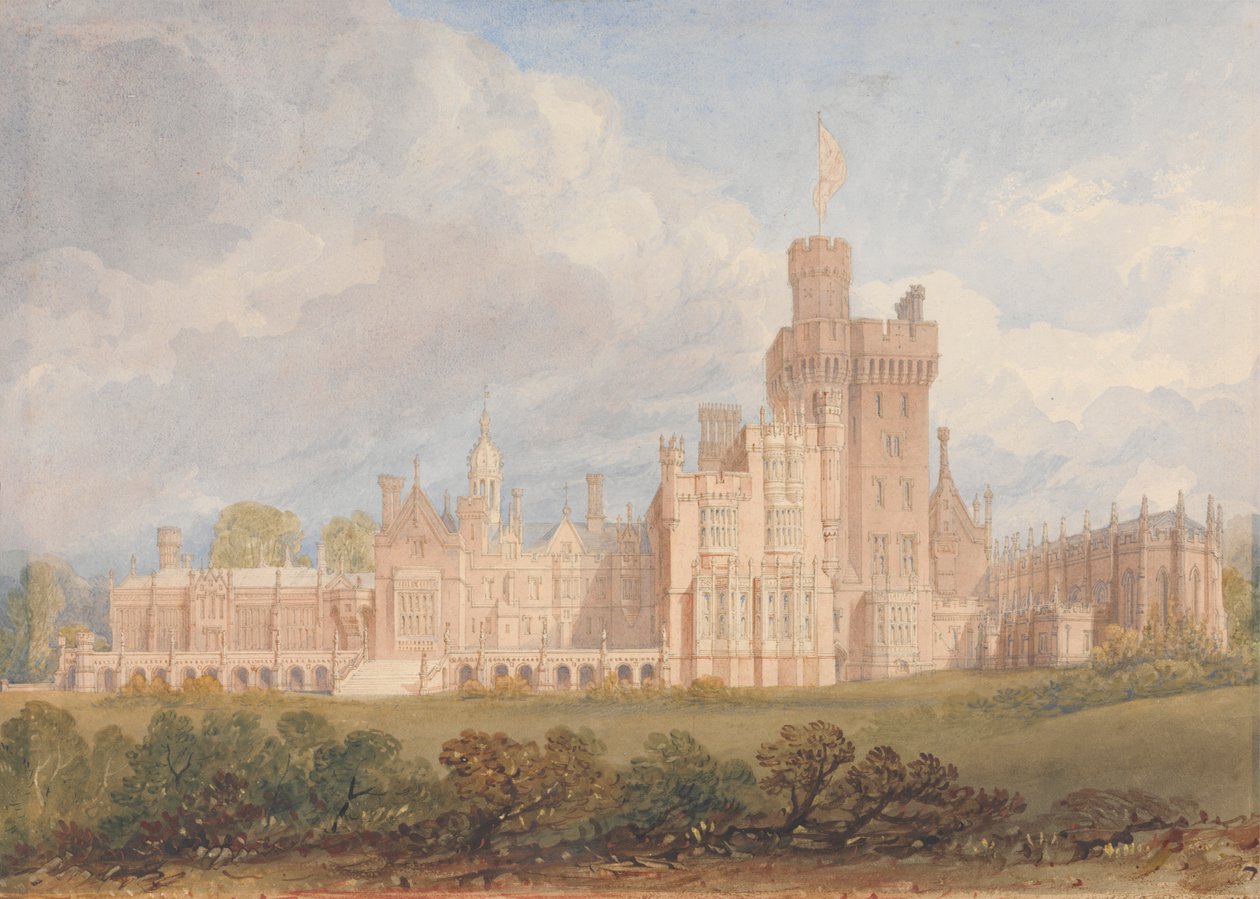 Costessy Hall, Norfolk av John Chessell Buckler